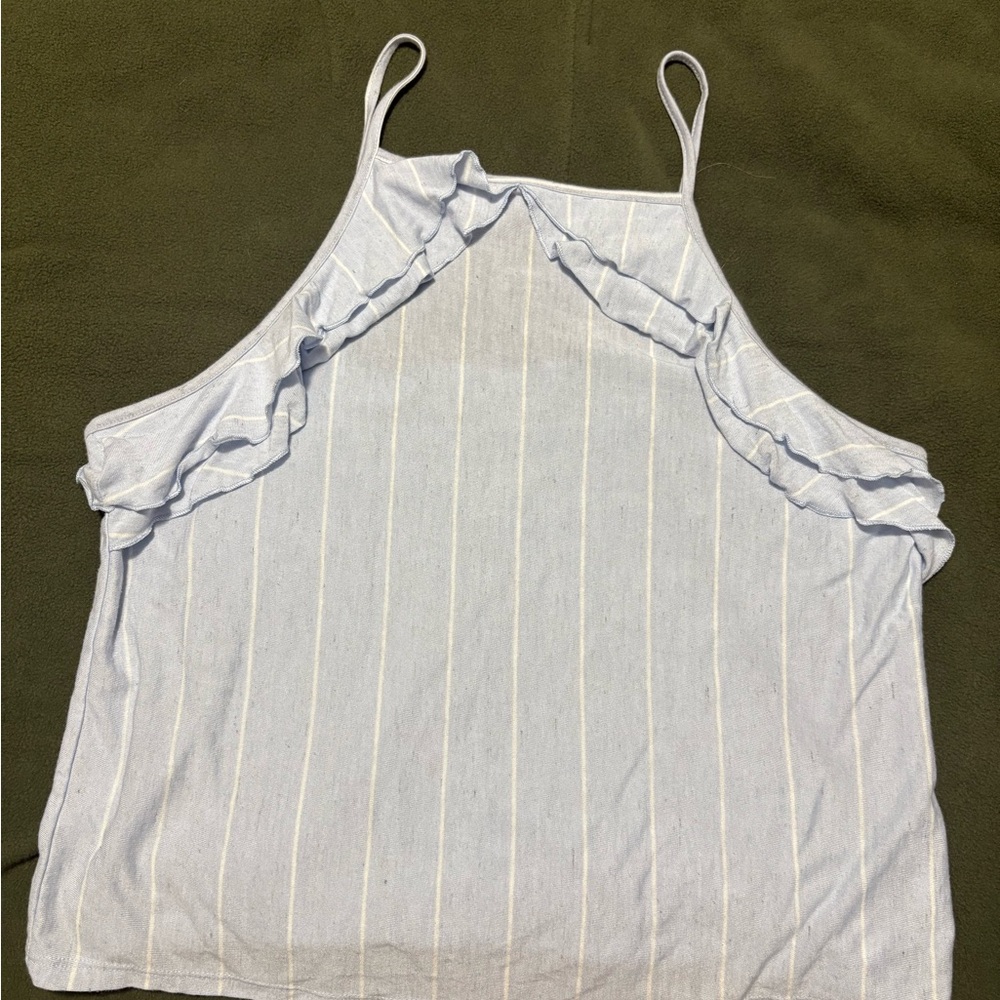 American Eagle Outfitters Light Blue Striped Camisole